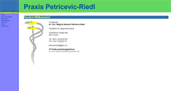 Desktop Screenshot of praxis-petricevic-riedl.de
