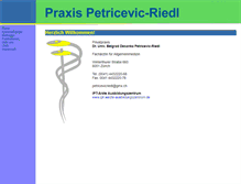 Tablet Screenshot of praxis-petricevic-riedl.de